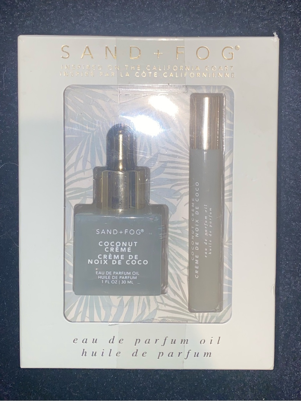 SAND+FOG Coconut Crème Eau de Parfum Oil Set — White